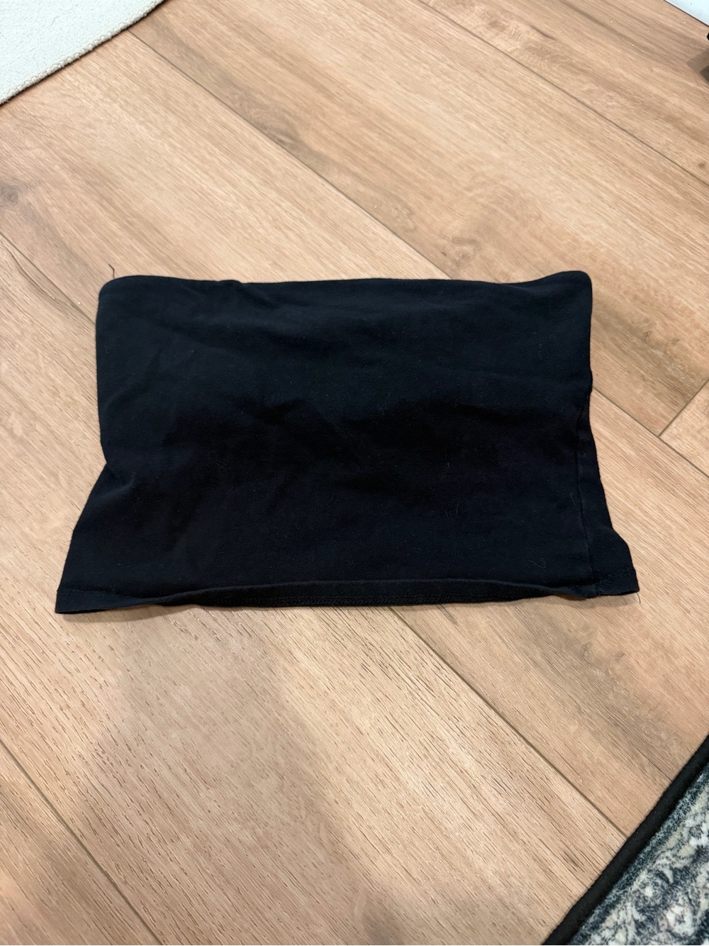 Bozzolo Black Bandeau Tube Top